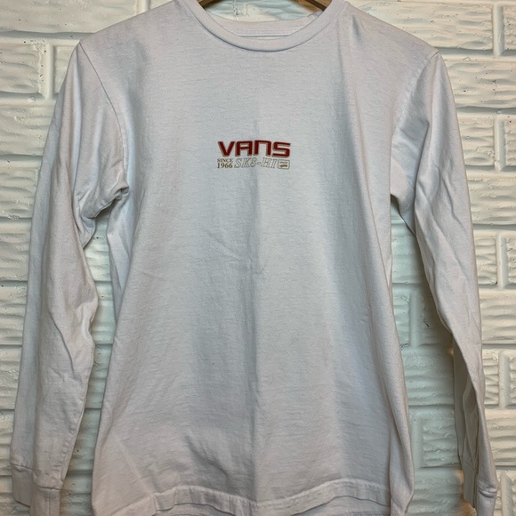 white vans long sleeve shirt
